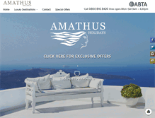 Tablet Screenshot of amathusholidays.co.uk